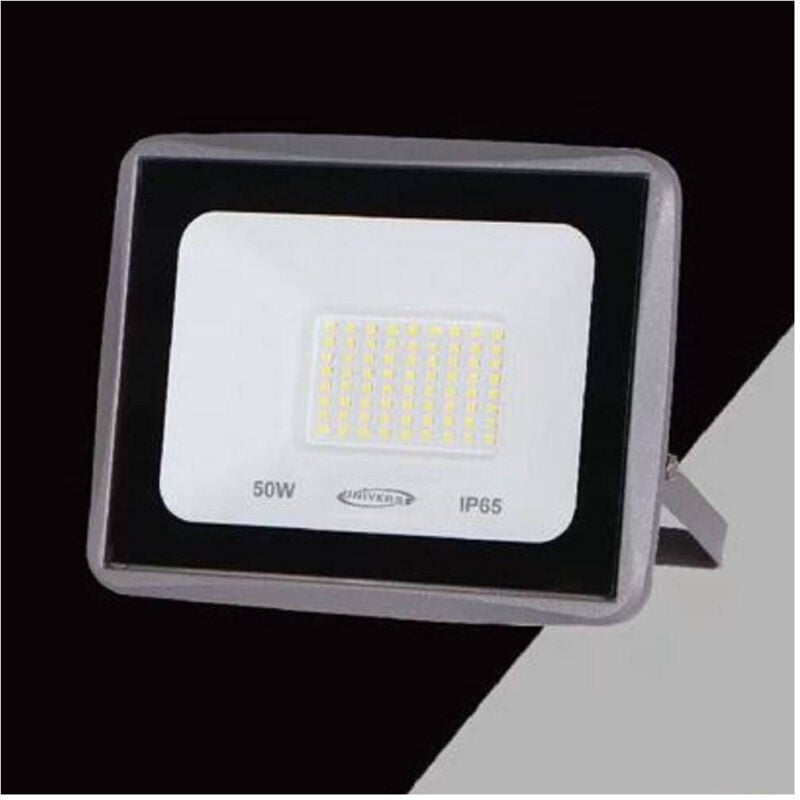 foto del prodotto trade shop traesio faretto led faro 50watt 4500lm ip65 grigio luce calda naturale fredda ek02 50w g bianco naturale 