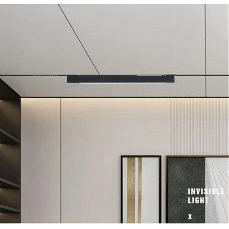 foto del prodotto trade shop traesio faretto led lineare per binario track monofase 20 watt orientabile cct pst 57 3c nero