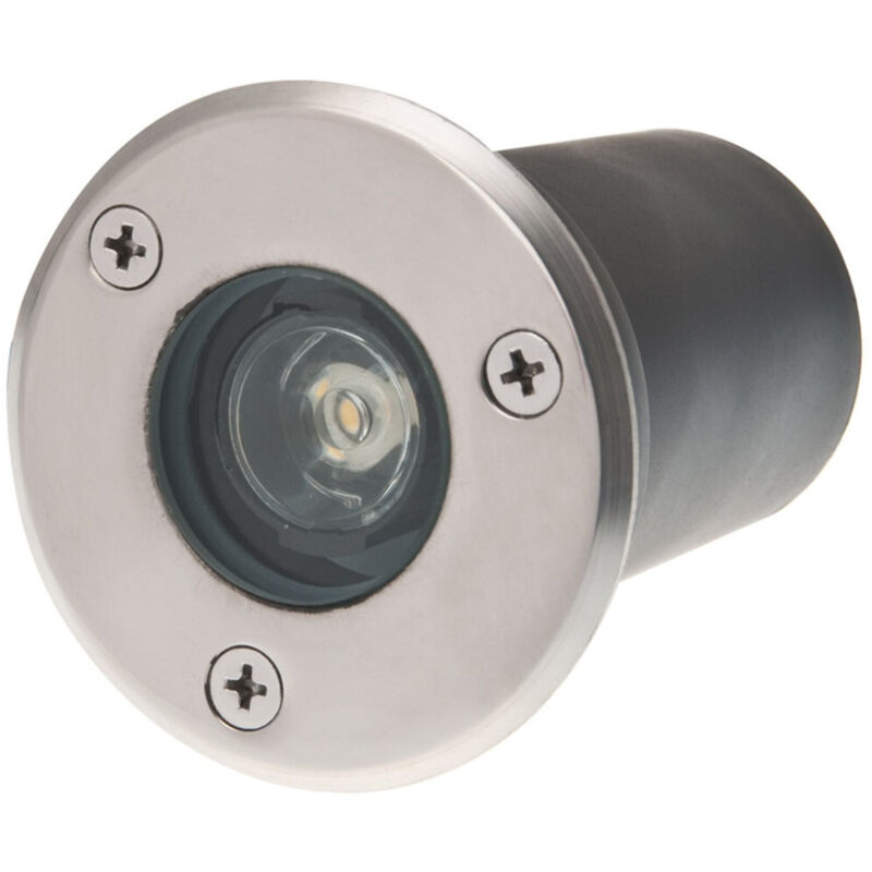 foto del prodotto trade shop traesio faretto led segnapassi watt giardino ip65 calpestabile per esterno impermeabile bianco caldo 3 watt 1 led