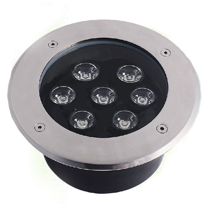 foto del prodotto trade shop traesio faretto led segnapassi watt giardino ip65 calpestabile per esterno impermeabile bianco caldo 7 watt