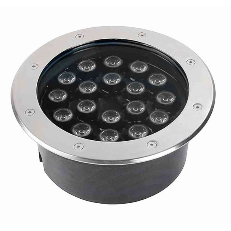 foto del prodotto trade shop traesio faretto led segnapassi watt giardino ip65 calpestabile per esterno impermeabile bianco freddo 18 watt