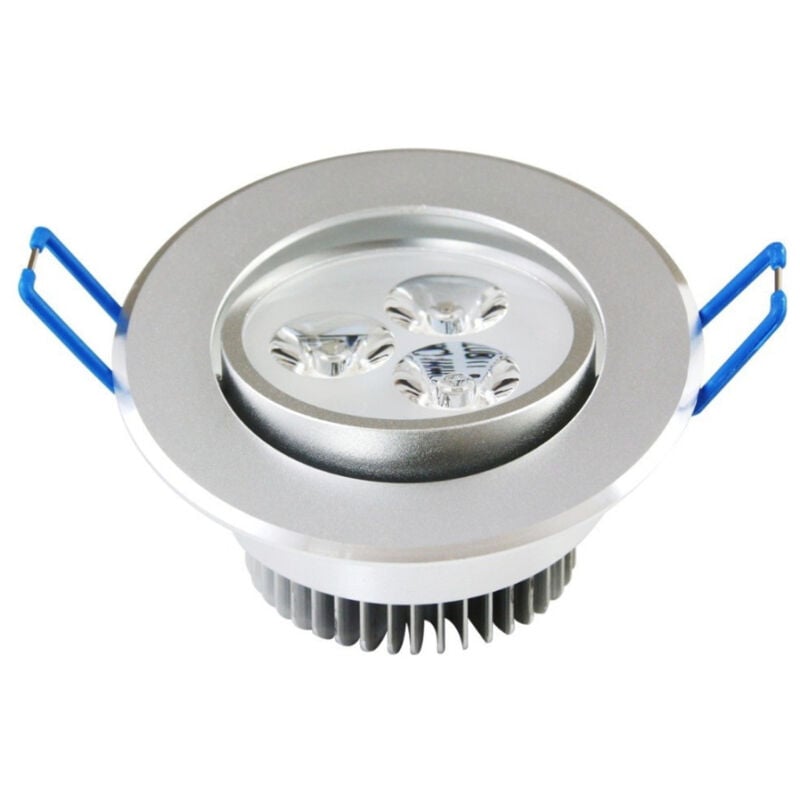 foto del prodotto trade shop traesio faretto led spot da incasso 3w lampada da soffitto down light led freddo caldo bianco caldo 