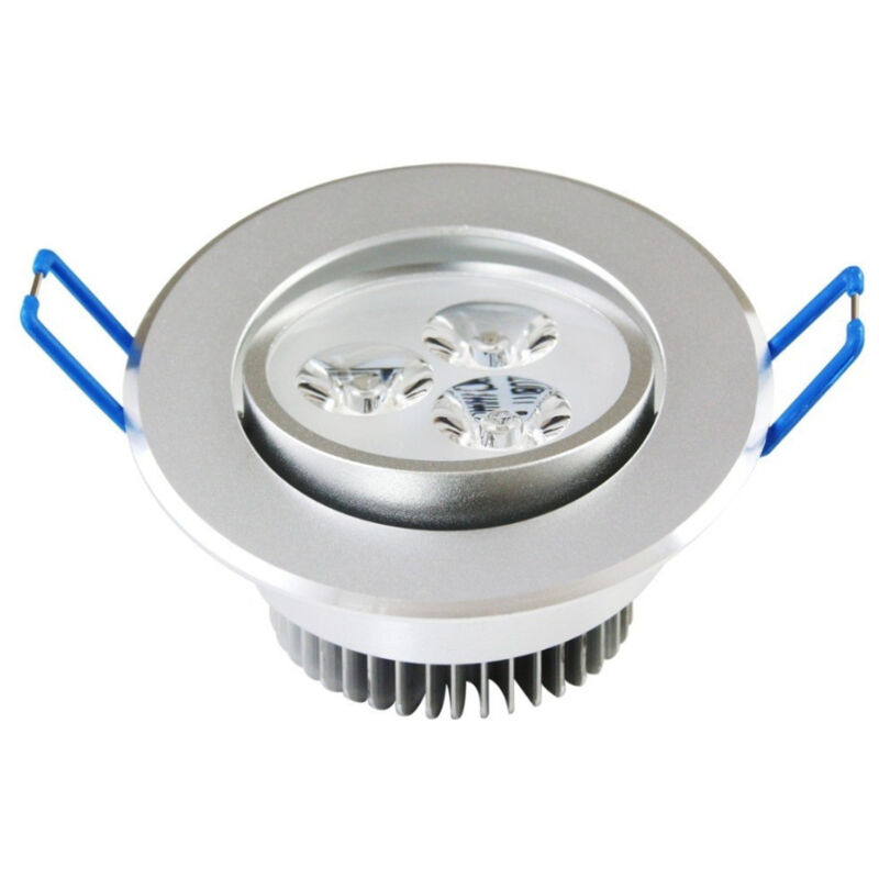 foto del prodotto trade shop traesio faretto led spot da incasso 3w lampada da soffitto down light led freddo caldo bianco freddo 