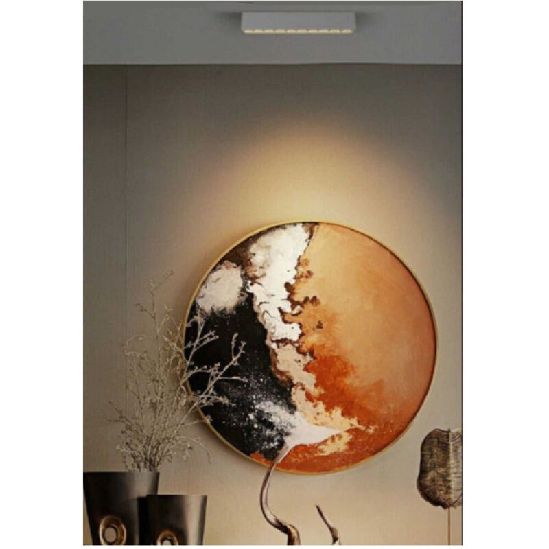 foto del prodotto trade shop traesio faretto orientabile binario 12w 6 led bianco nero luce 6500k 4000k 3000k pst 27 bianco bianco freddo 