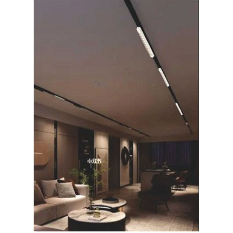 foto del prodotto trade shop traesio faretto orientabile binario 26 w 12led bianco nero luce 3000k 6500k 4000k pst 47 bianco bianco freddo 