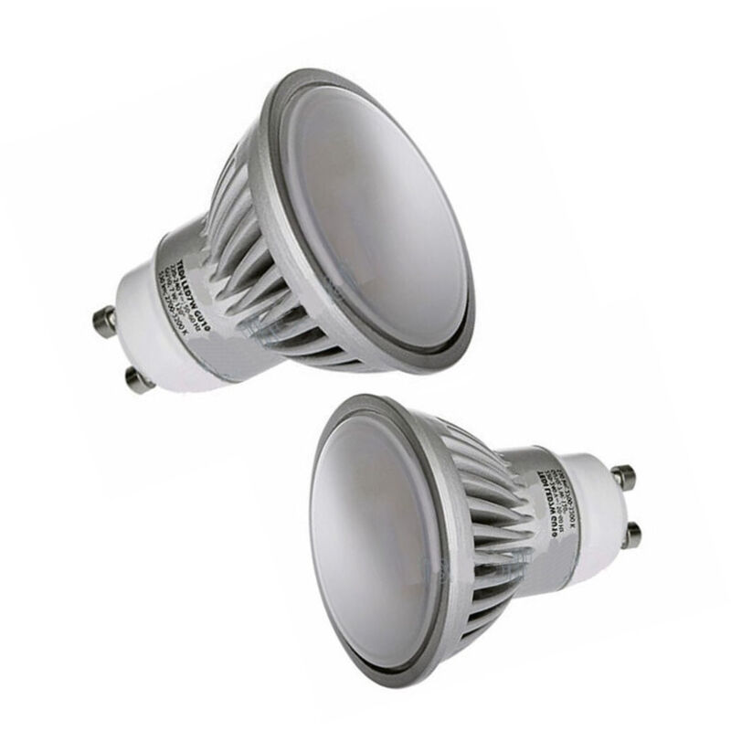 foto del prodotto trade shop traesio - faretto spot lampada lampadina led smd 7w gu10 luce fredda calda 610 lmn - -bianco freddo -