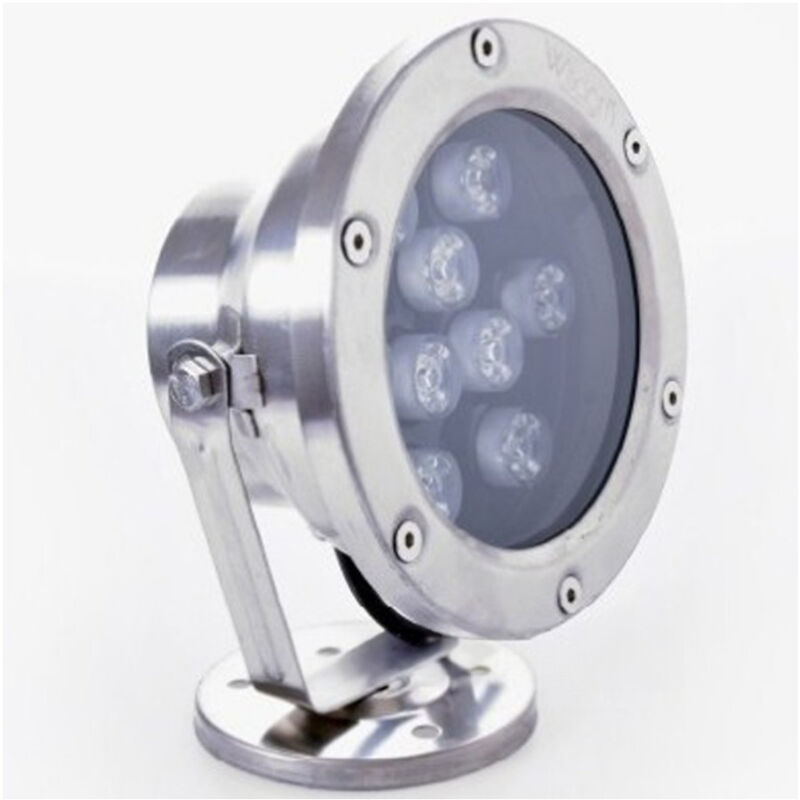 foto del prodotto trade shop traesio faretto spot light per esterno da giardino 9 watt luce calda fredda verde rgb bianco freddo 