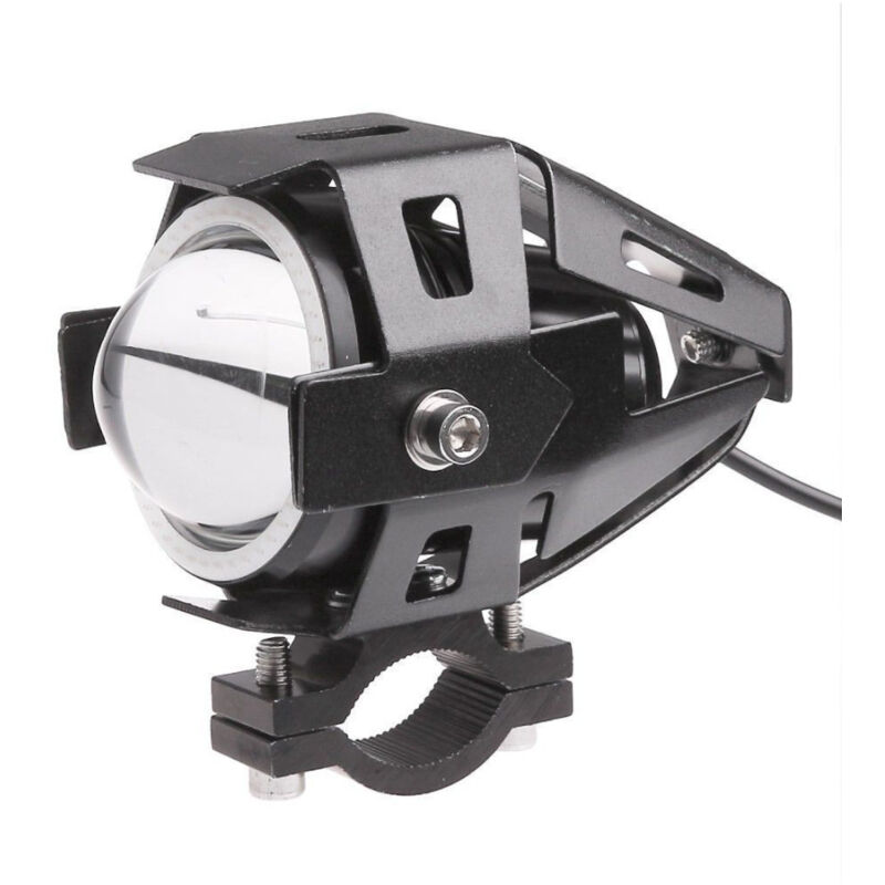 foto del prodotto trade shop traesio faro anteriore per moto quad faretto cree led u 7 con bordo cornice colorata 