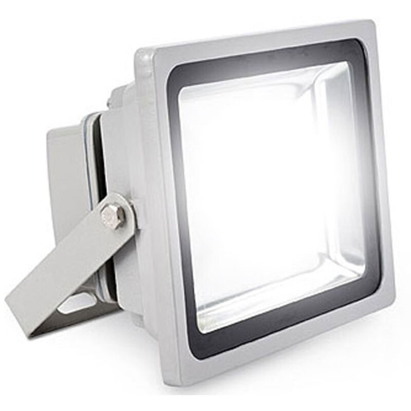 foto del prodotto trade shop traesio faro faretto a led ultra slim a luce calda fredda rgb da per esterno ip65 220v bianco freddo 100 watt regular 