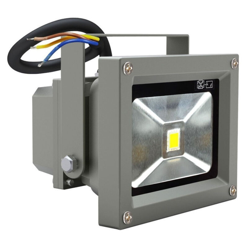 foto del prodotto trade shop traesio faro faretto a led ultra slim a luce calda fredda rgb da per esterno ip65 220v rgb 10 watt regular 