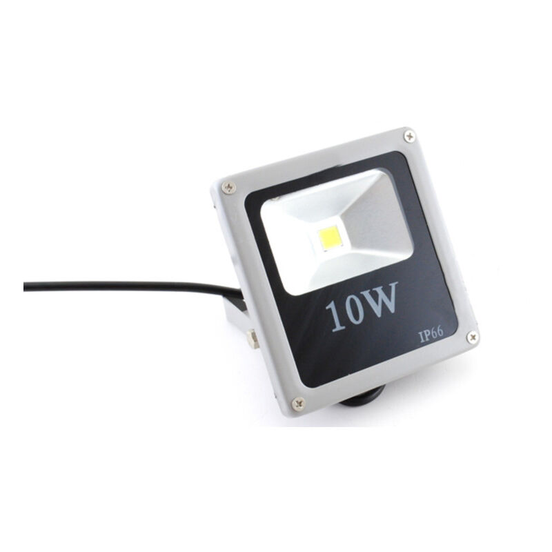 foto del prodotto trade shop traesio faro faretto a led ultra slim a luce calda fredda rgb da per esterno ip65 220v rgb 10 watt slim 