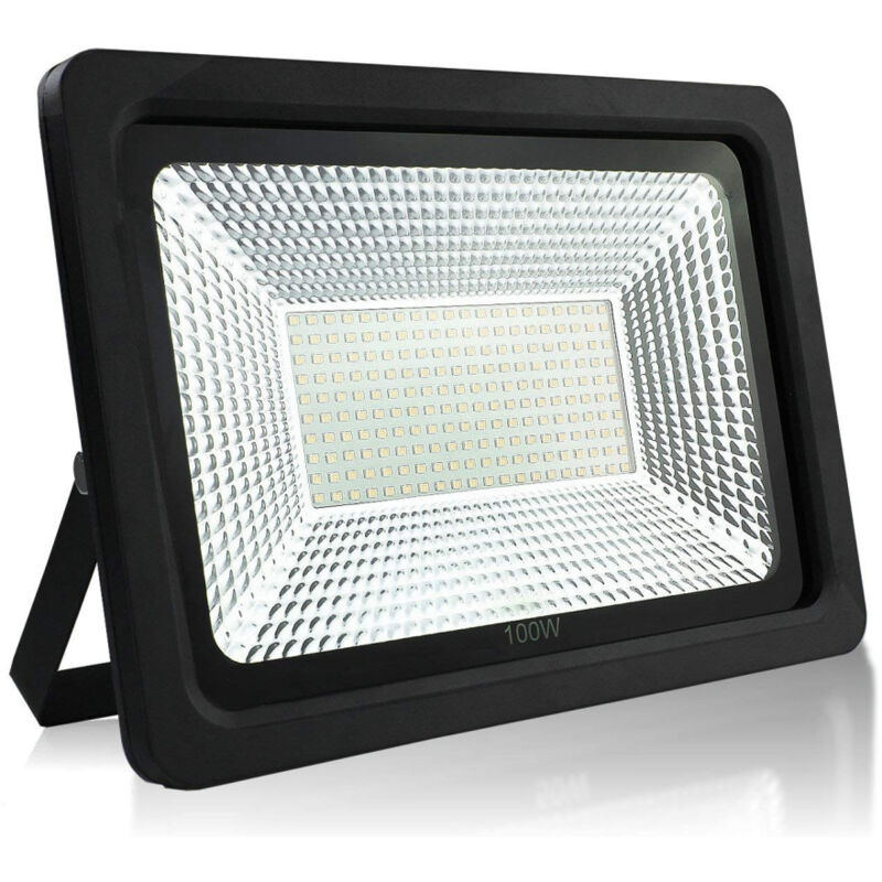 foto del prodotto trade shop traesio faro faretto proiettore a led per da esterno ip65 luce fredda calda 30 50 100 w bianco freddo 100 watt