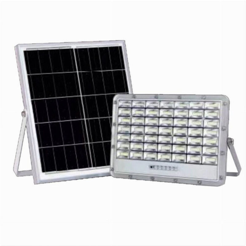 foto del prodotto trade shop traesio faro led pannello solare 200w luce fredda telecomando indicatore carica tk08 200w 