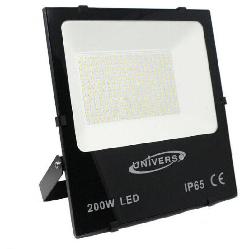 foto del prodotto trade shop traesio faro led slim 200w esterno luce fredda 6500k calda 3000k naturale 4000k f200w bianco caldo 