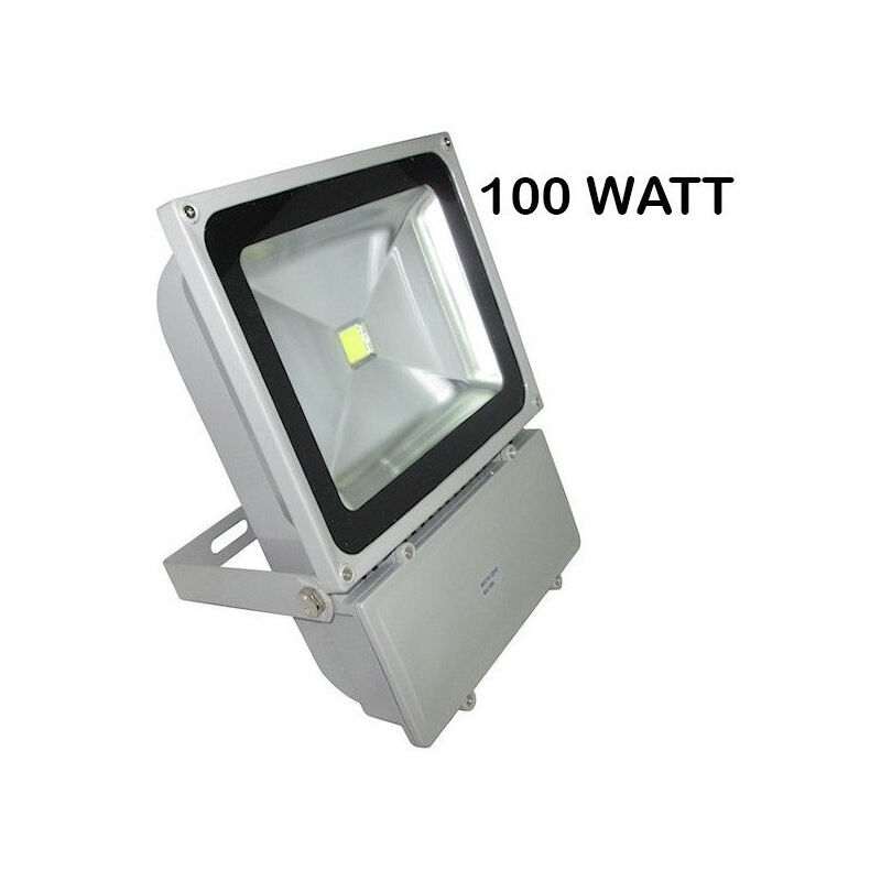 foto del prodotto trade shop traesio faro led slim faretto ip66 alta luminosit luce bianca fredda 10 20 30 50 w 100 watt