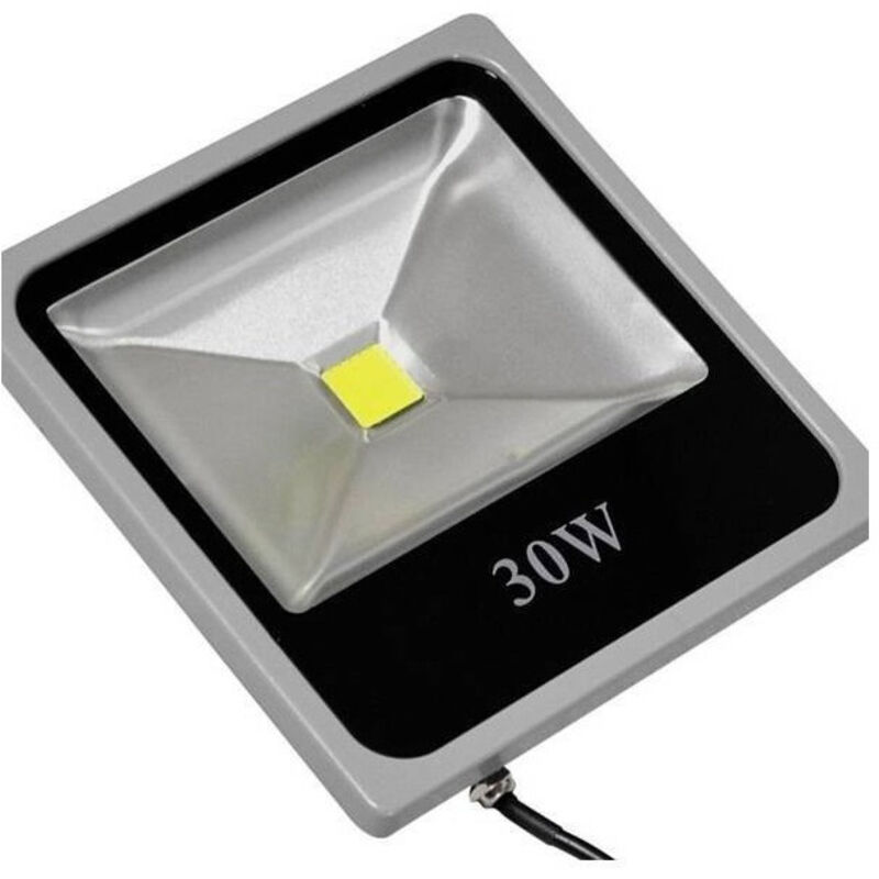 foto del prodotto trade shop traesio faro led slim faretto luce calda alta luminosita 10w 20w 30w 50w 80w 100w ip66 30 watt