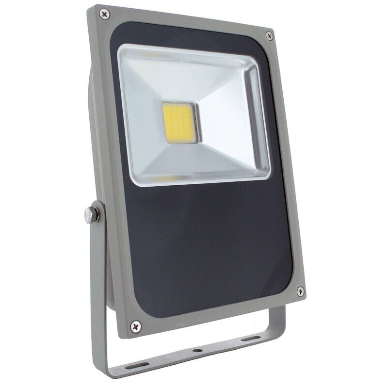 foto del prodotto trade shop traesio faro led slim faretto pro alta luminosita luce calda freddo 10w per esterno ip65 bianco freddo 