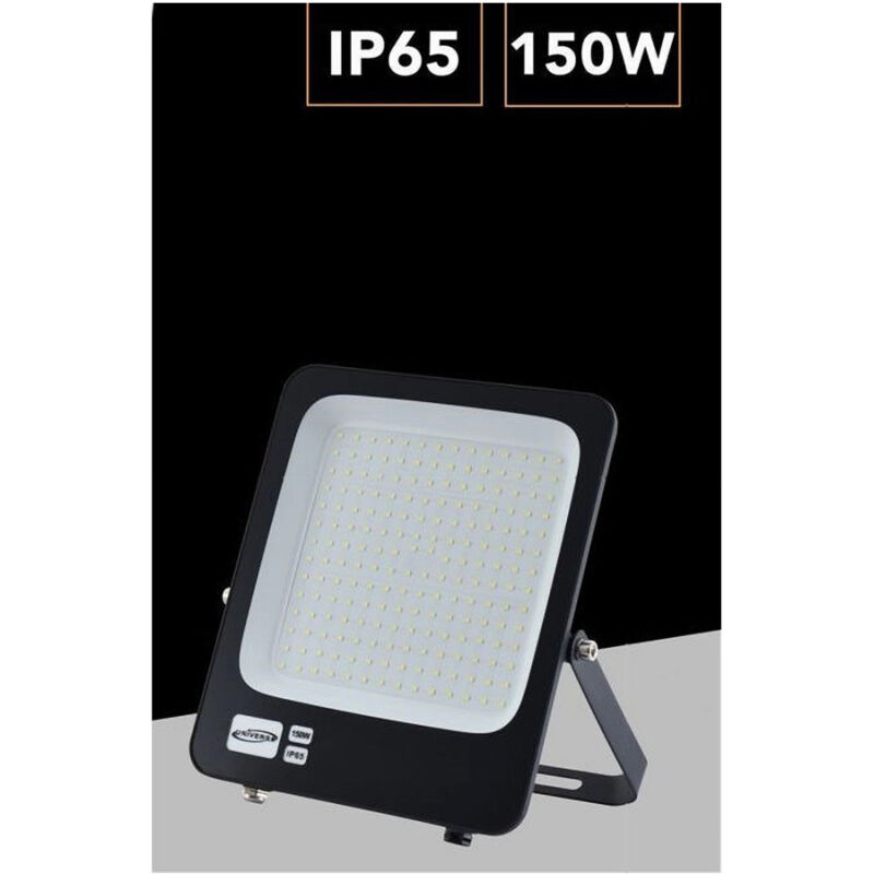 foto del prodotto trade shop traesio faro led ultra slim 150w esterno ip65 orientabile luce 4000k 6500k 3000k jr 150w bianco caldo 