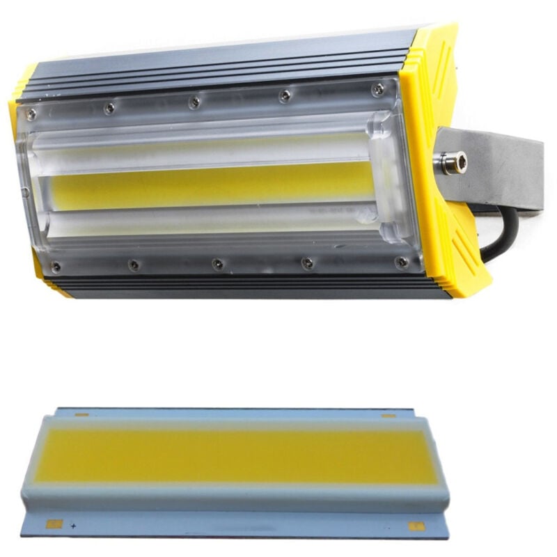 foto del prodotto trade shop traesio faro proiettore led cob 30 w per esterni lineare spotlight inclinabile 