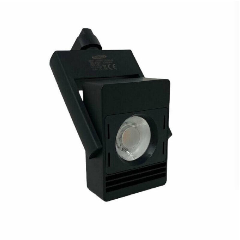 foto del prodotto trade shop traesio faro proiettore led cob x binario 30w luce 6500k 3000k 4000k orientabile f30w 5h bianco freddo 