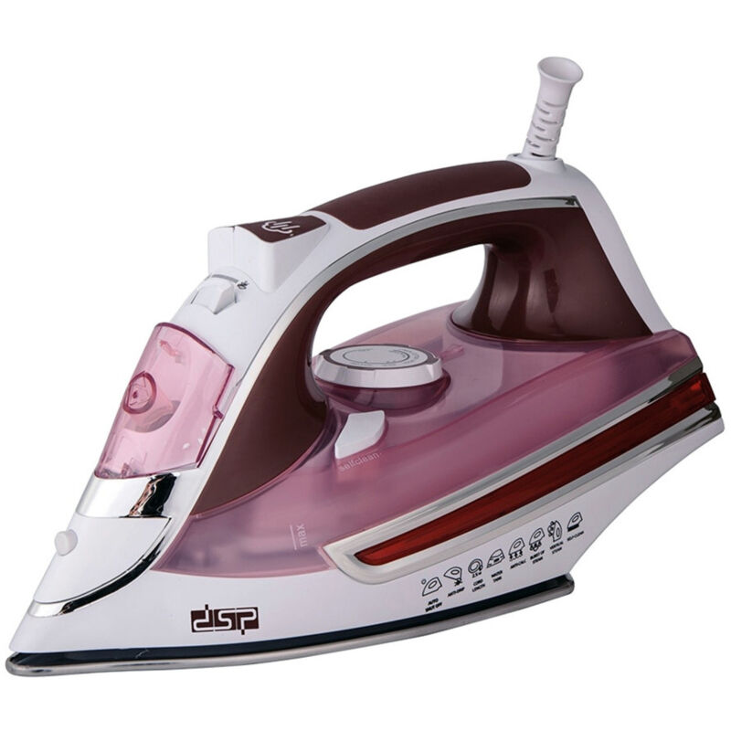 foto del prodotto trade shop traesio ferro da stiro a vapore 2000 w termostato vapore piastra in ceramica steam iron 