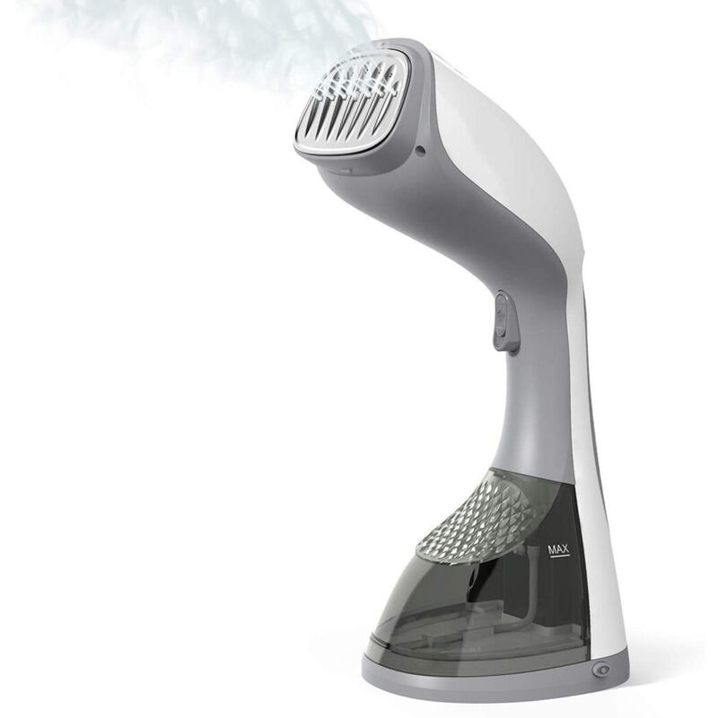 foto del prodotto trade shop traesio ferro da stiro portatile stiratore sanificatore verticale vapore stirante 1100w 