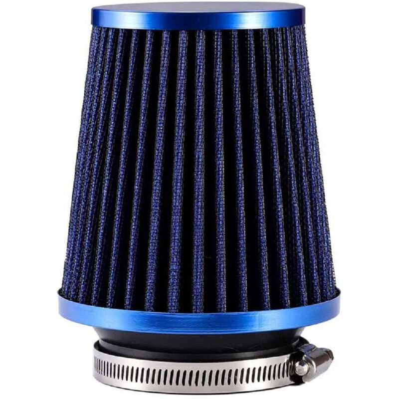 foto del prodotto trade shop traesio filtro aria fredda universale tondo cono alto lavabile 76mm 3inch accessori auto 