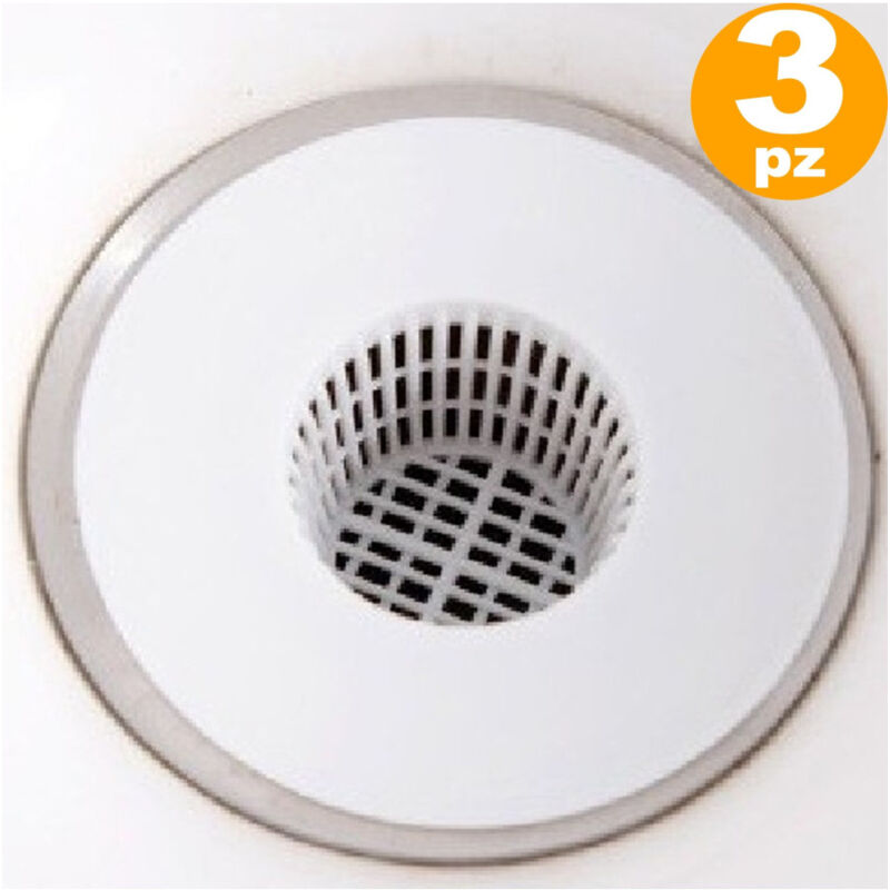 foto del prodotto trade shop traesio filtro colino tappo per scarico lavello bagno bidet vasca doccia blocca capelli 