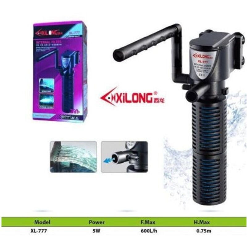 foto del prodotto trade shop traesio filtro interno per acquario acquari pesci casa 600l h 5 watt xl 777 