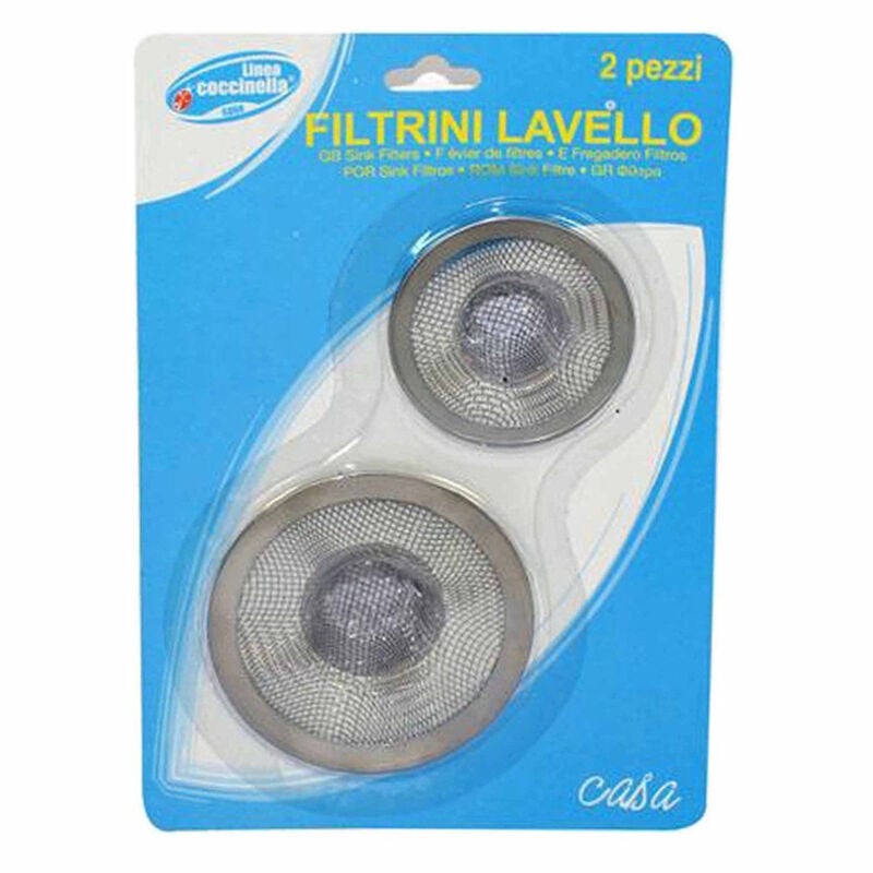 foto del prodotto trade shop traesio filtro lavello coccinella diametro mm. 70 e 55 set da 2 pezzi 