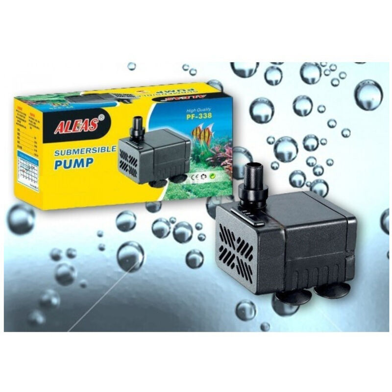 foto del prodotto trade shop traesio filtro per riciclo acqua 5w 300 l h pompa sommersa per acquario stagno pf 338 