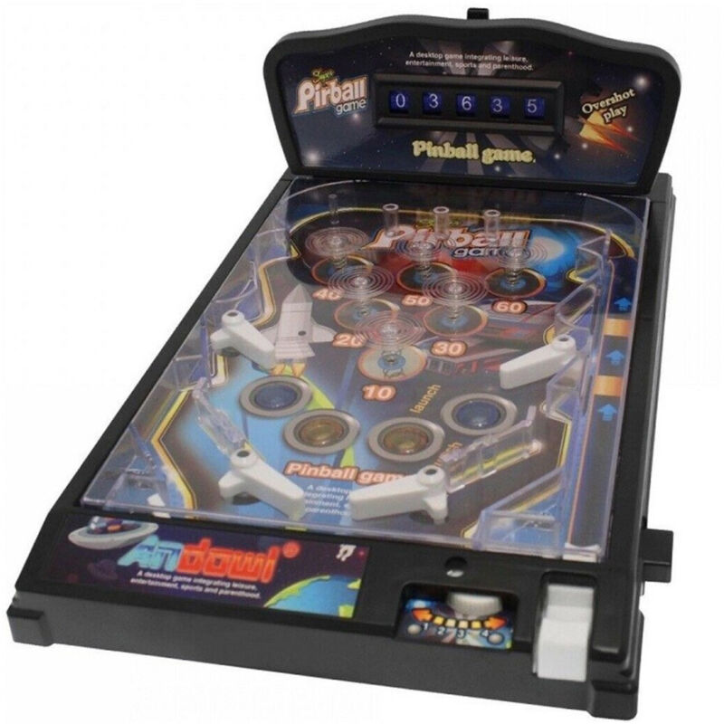 foto del prodotto trade shop traesio flipper pinball elettrico portatile gioco da tavolo con luci suoni q yx30 