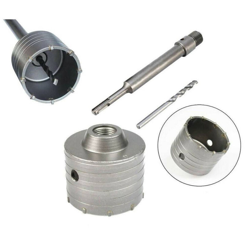 foto del prodotto trade shop traesio fresa a tazza 65mm carotatrice con asta sds plus 90mm calcestruzzo cemento 
