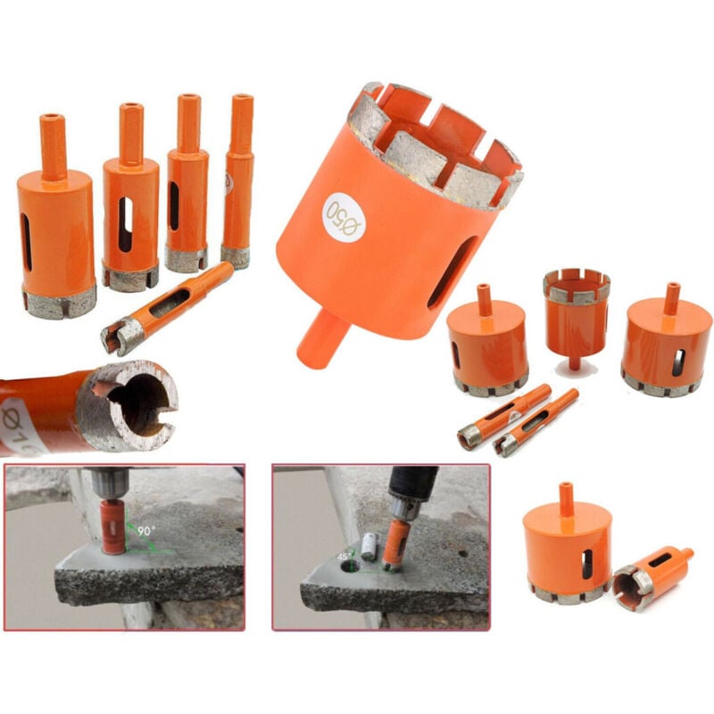 foto del prodotto trade shop traesio frese a tazza diamantata diam. 14 50 mm per vetro marmo ceramica e vetroresina 45 mm
