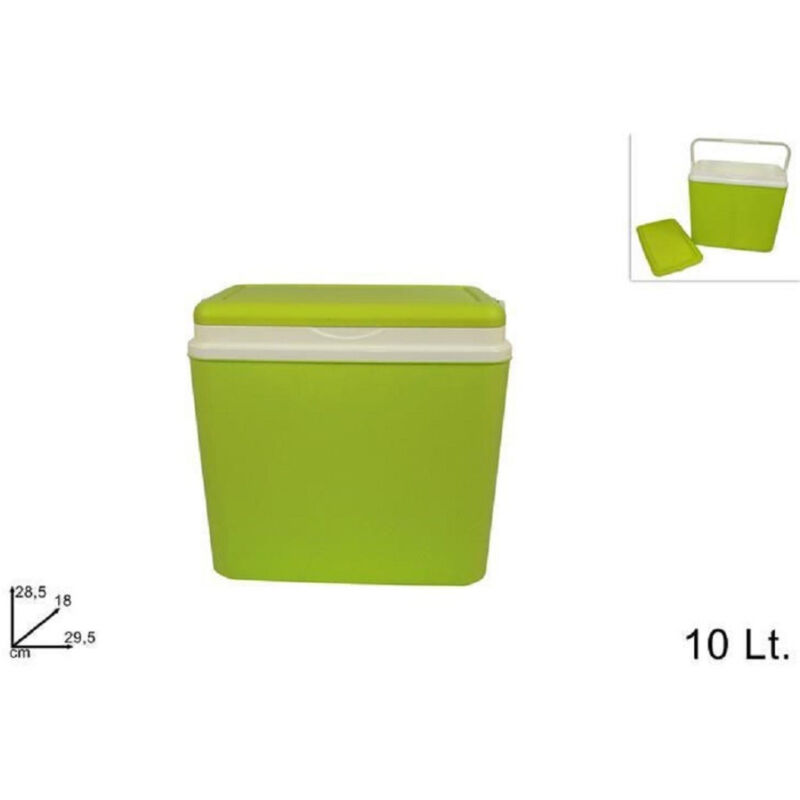 foto del prodotto trade shop traesio frigo portatile borsa termica frigorifero 10lt campeggio mare estate verde lime 