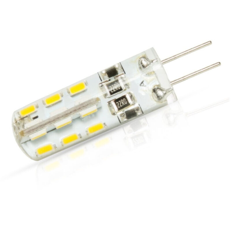 foto del prodotto trade shop traesio g4 24led 3014 smd 1.5w lampada luce bianco caldo ac dc 12v luce fredda calda bianco freddo 