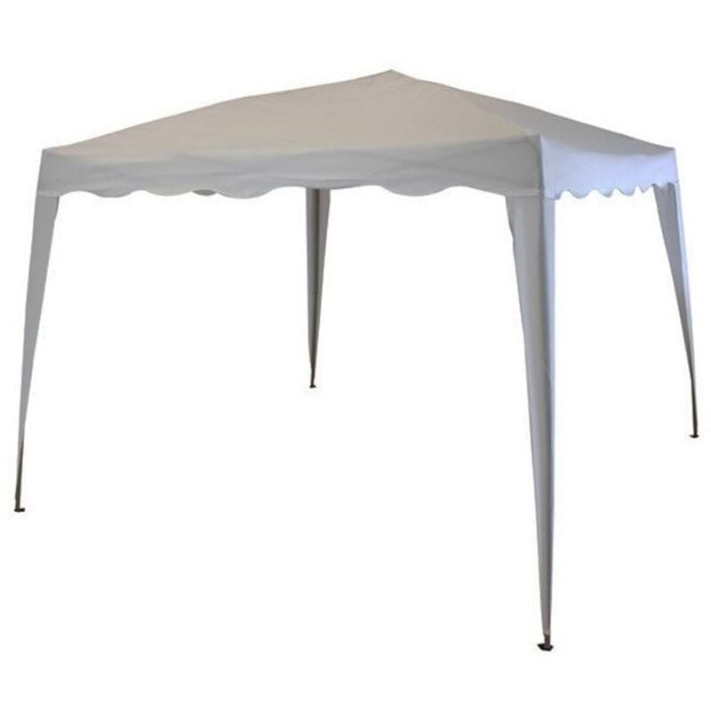 foto del prodotto trade shop traesio gazebo 3x3x2,5 mt pieghevole grigio impermeabile richiudibile tendone giardino 016561 