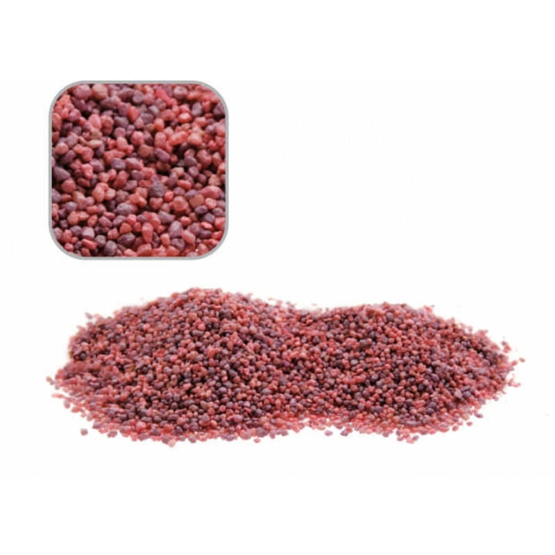 foto del prodotto trade shop traesio - ghiaia sabbia quarzo rosa ceramizzato per fondale acquario granulometria media -