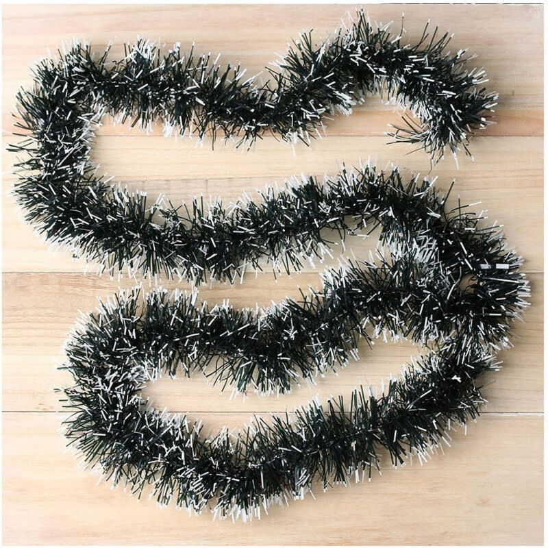 foto del prodotto trade shop traesio ghirlanda natalizia 2 mt filo verde e bianco decorazioni addobbi di natale 