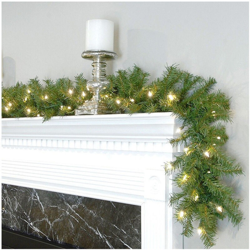 foto del prodotto trade shop traesio ghirlanda natalizia 250cm 200 punte 100 luci led bianco caldo decorazioni natale 