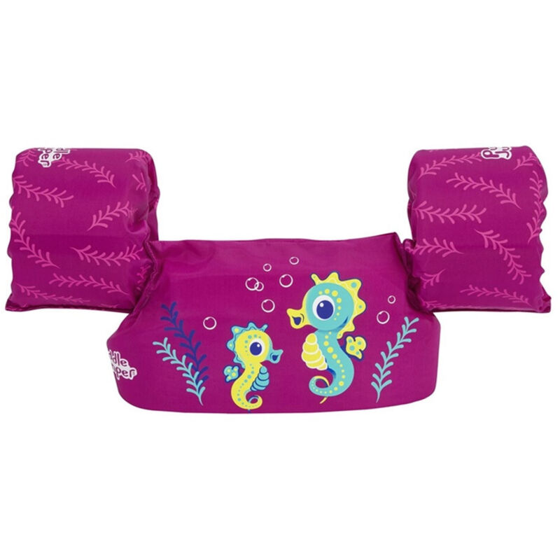 foto del prodotto trade shop traesio gilet salvagente per bambini cavallucci marini giubbotto galleggiante con braccioli 90136 