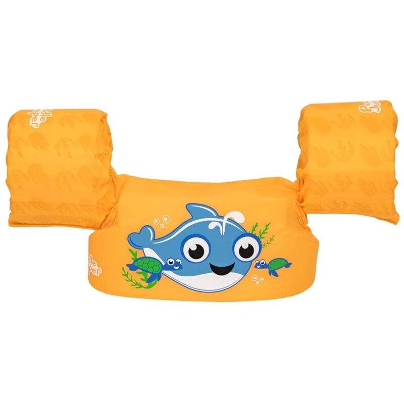 foto del prodotto trade shop traesio gilet salvagente per bambini con design balena giubbotto galleggiante con braccioli 90135 