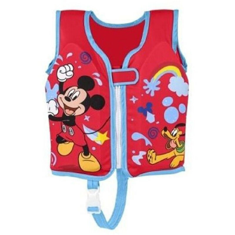 foto del prodotto trade shop traesio gilet salvagente trainer mickey con cuscinetti in schiuma bambini 3 6 anni 9101h 