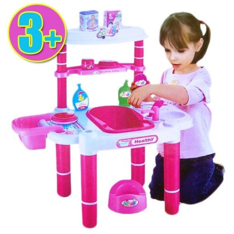 foto del prodotto trade shop traesio giocattoli per bambini bagnetto bath tower con accessori per bambine 