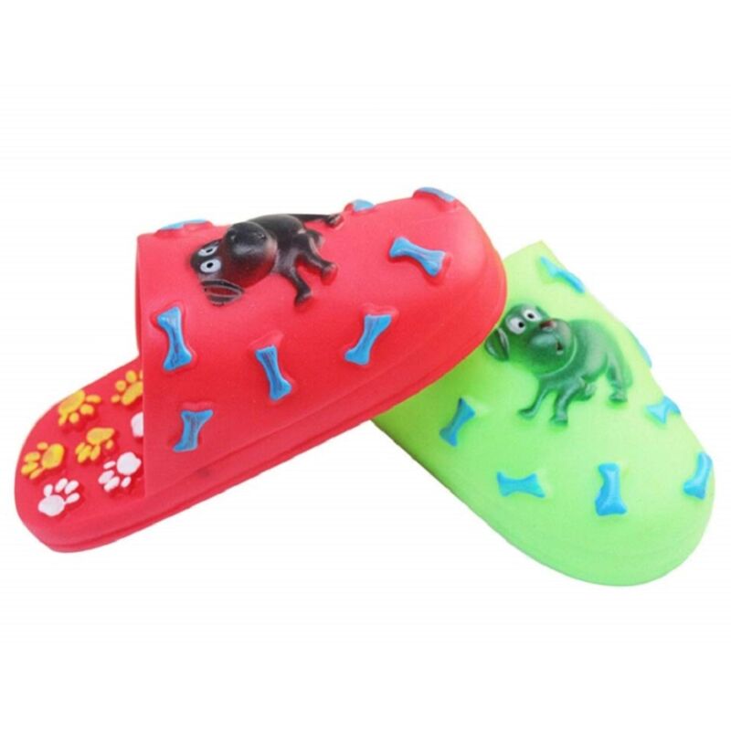 immagine 0 del prodotto trade shop traesio gioco pantofola ciabatta con suono stridulo gomma cani gatti resistente masticare 
