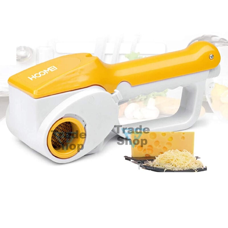 foto del prodotto trade shop traesio grattugia elettrica cordless ricaricabile doppio rullo 12w kit ricarica batteria 