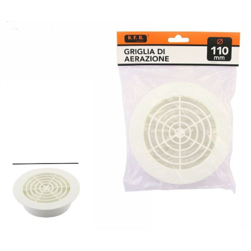 foto del prodotto trade shop traesio griglia di ventilazione rotonda diametro 110mm aspirazione aria aerazione 71398 