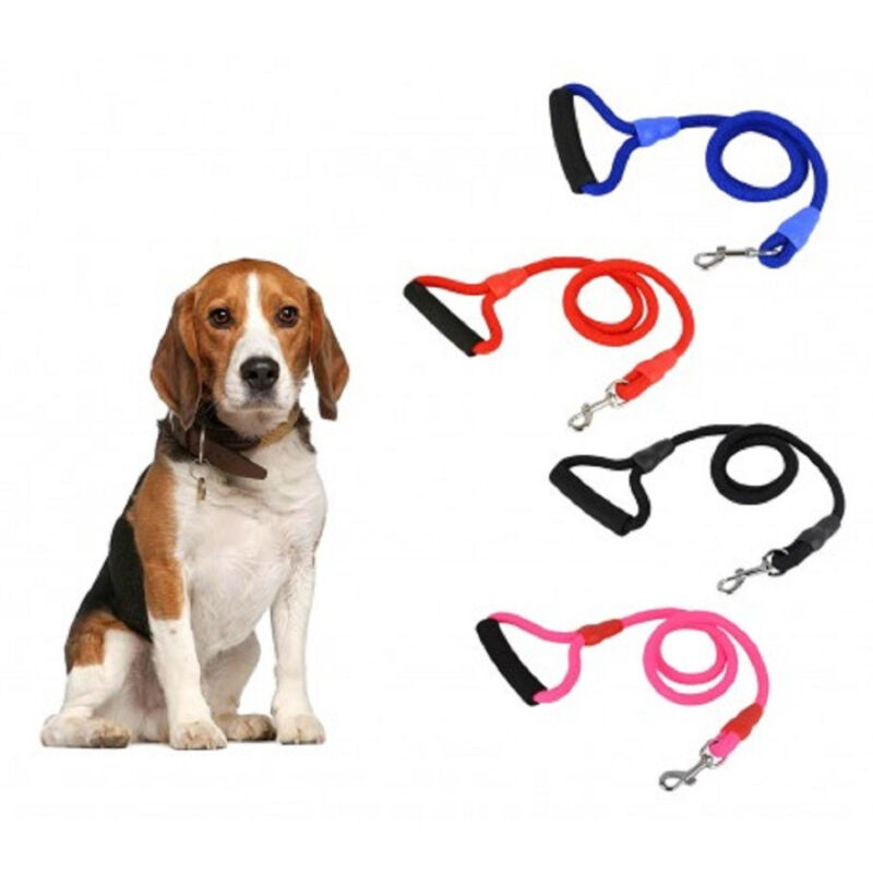 foto del prodotto trade shop traesio guinzaglio a corda cani taglia piccola e media 114 cm con moschettone 