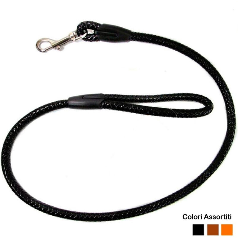 foto del prodotto trade shop traesio guinzaglio in corda intrecciata per cani polipropilene lunghezza 50cm 3 colori 
