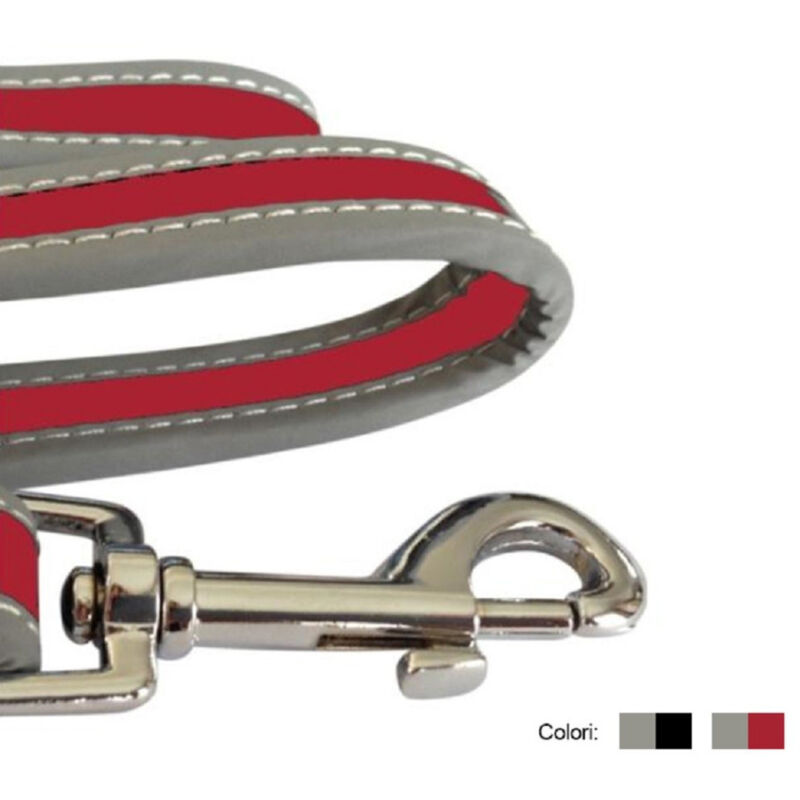 foto del prodotto trade shop traesio guinzaglio per cane lunghezza 120cm riflettente moschettone acciaio vari colori 